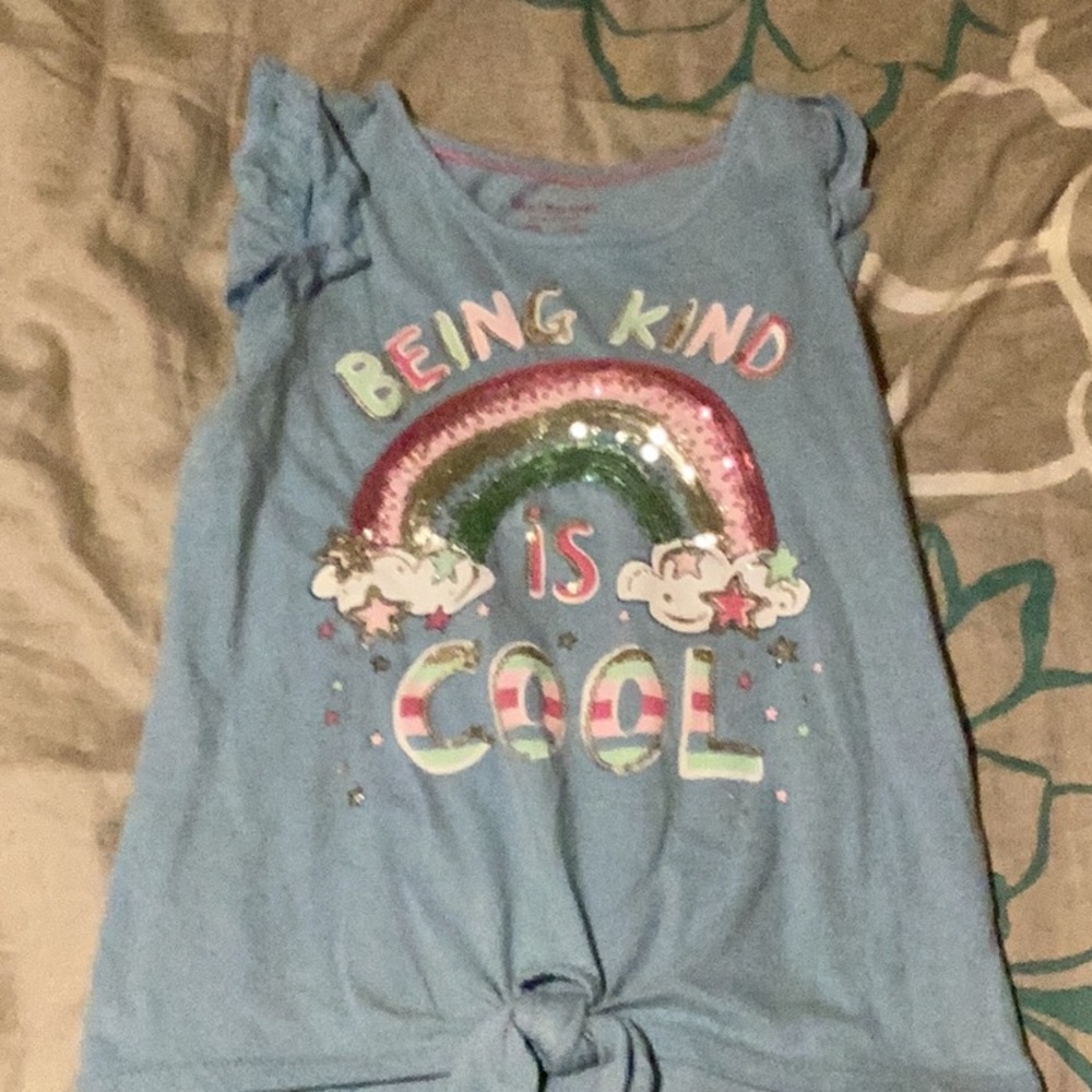 “Being Kind is Cool” blue shirt